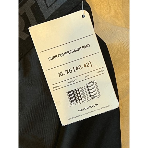 Starter Black Core Compression Pant Mens XL - Picture 4 of 4